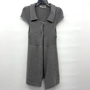 Hache Merino Cashmere Ribbed Knit Sweater